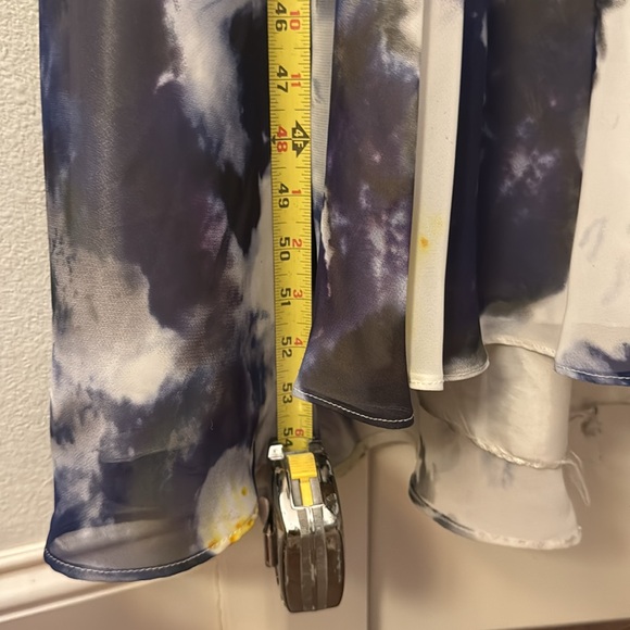 CAMILLE LA VIE Gown Prom One Shoulder Purple Yellow Beaded Floral Dress 2P - Picture 9 of 11